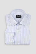 Dual Sky Blue Egyptian Striped Shirt