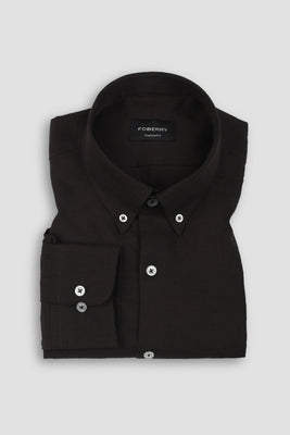 Dark Brown EU Linen Shirt