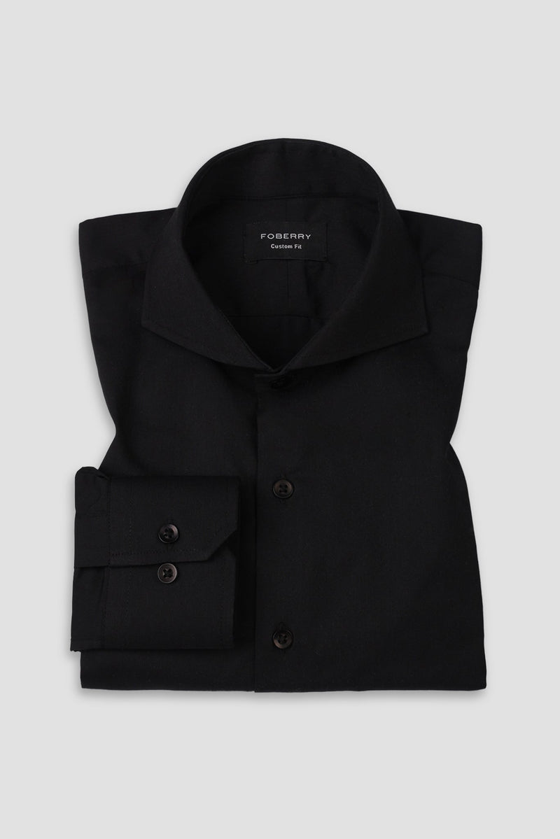 Jet Black Performance Stretch Shirt - Foberry USA