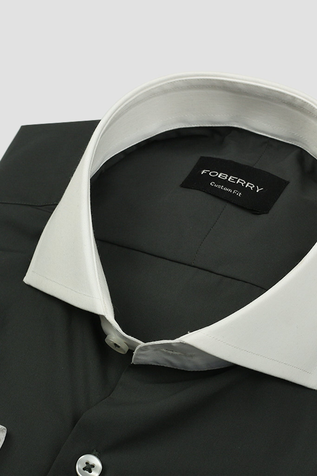 Charcoal Green Egyptian Poplin Shirt