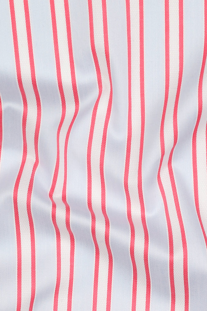 Red And Blue Aradonis Stripes Shirt - Easy Care