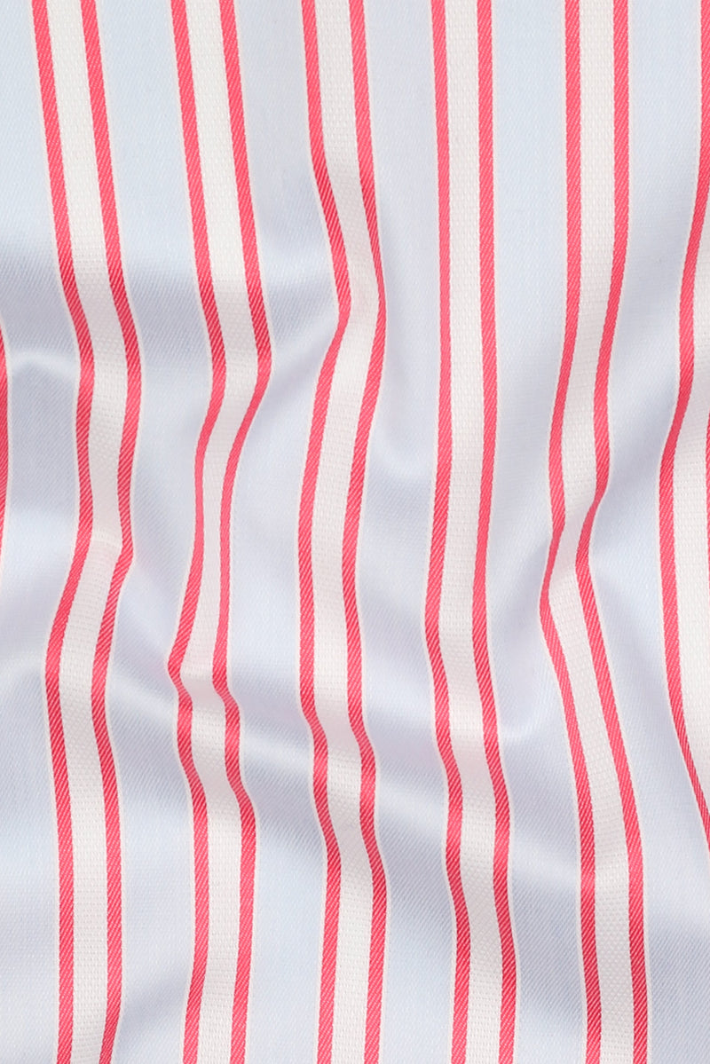Red And Blue Aradonis Stripes Shirt - Easy Care