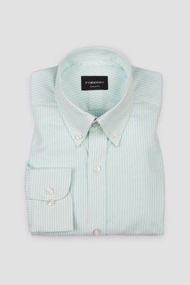 Aqua Green Oxford Candy Stripes Shirt