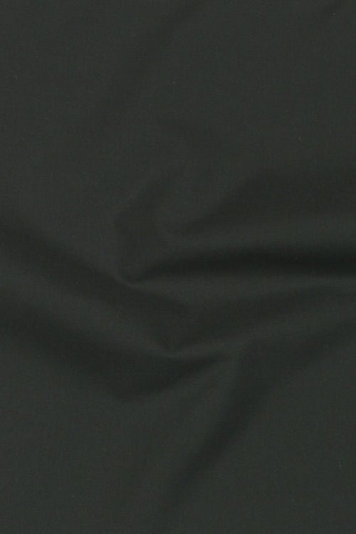 Charcoal Green Egyptian Poplin