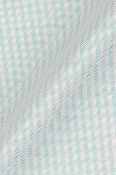 Aqua Green Oxford Candy Stripes
