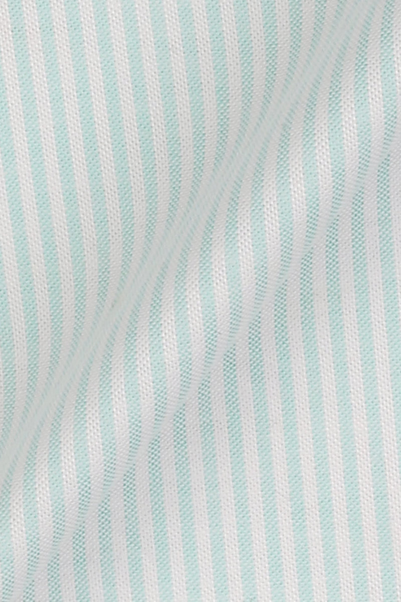 Aqua Green Oxford Candy Stripes