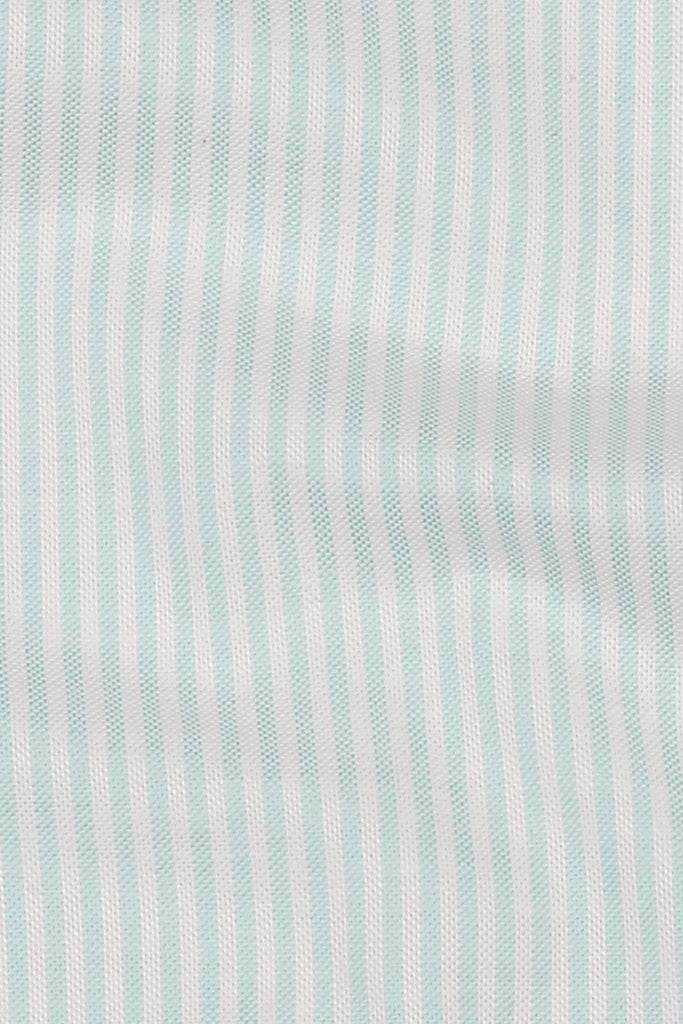 Aqua Green Oxford Candy Stripes Shirt