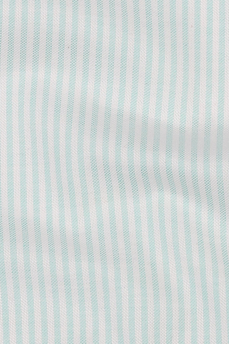 Aqua Green Oxford Candy Stripes Shirt