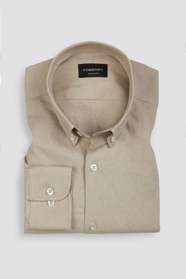 Caramel Linen Shirt