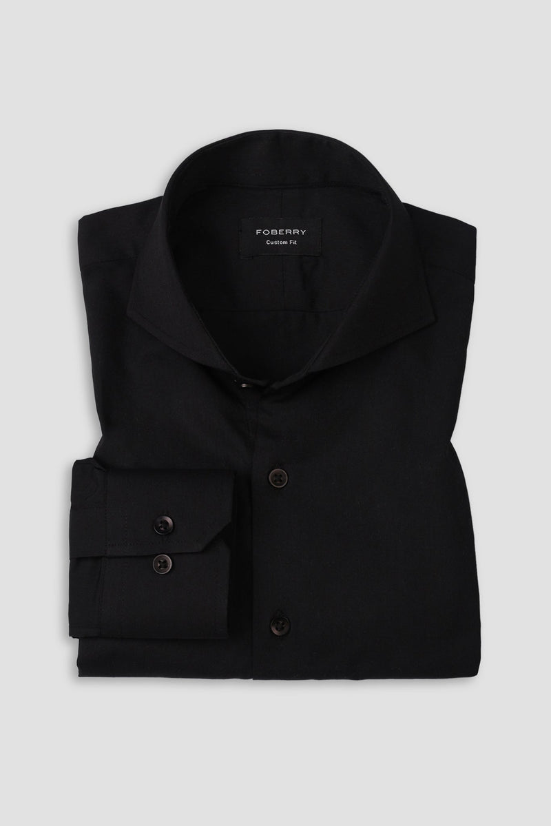 Jet Black Performance Stretch Shirt - Foberry USA