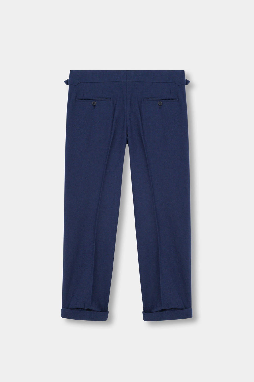 Blue Flannel Gurkha Trousers