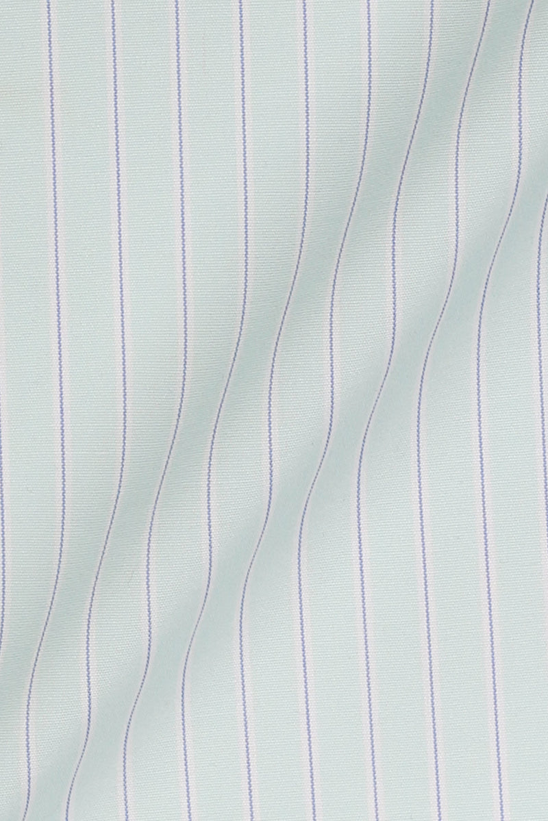 Blue on Green Hairline Stripes