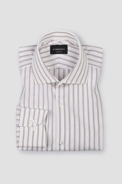 Red & Blue Awining Stripes Shirt