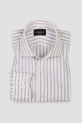 Red & Blue Awining Stripes Shirt