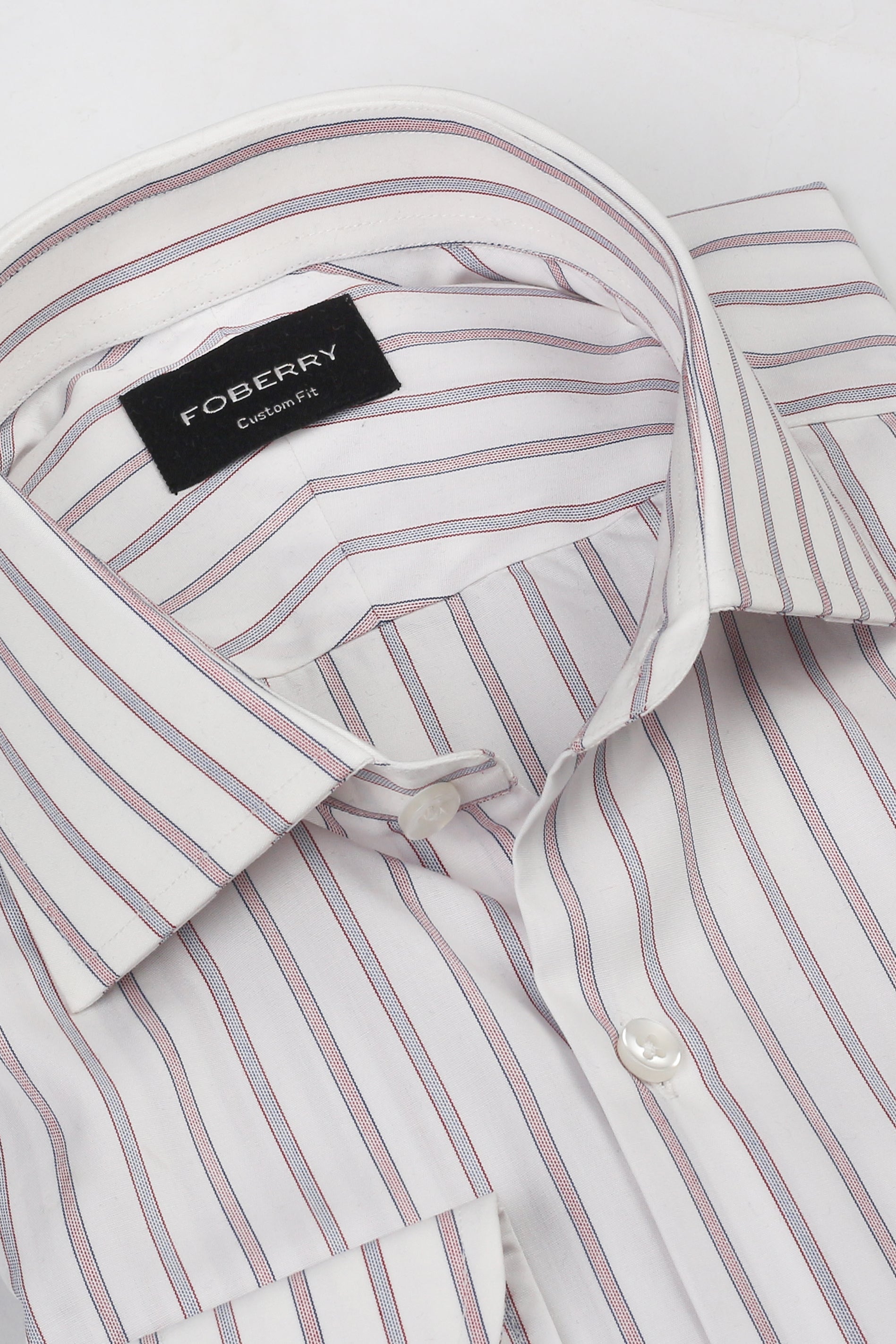 Red & Blue Awining Stripes Shirt