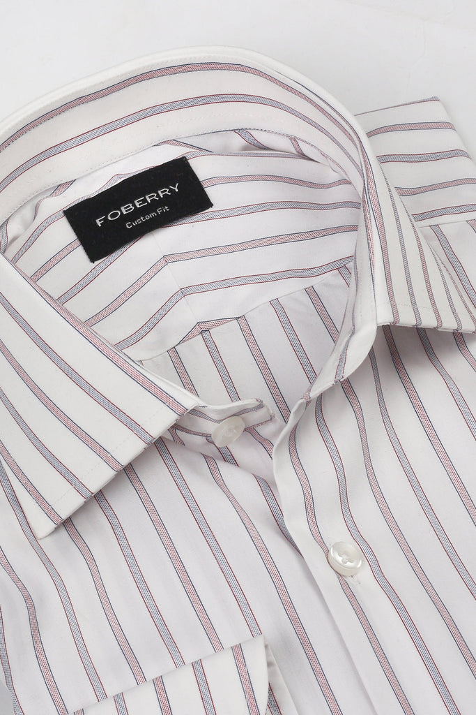 Red & Blue Awining Stripes Shirt