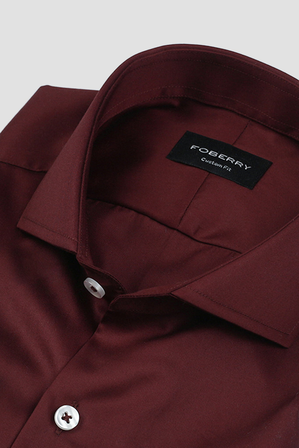 Soft Maroon Egyptian Poplin Shirt