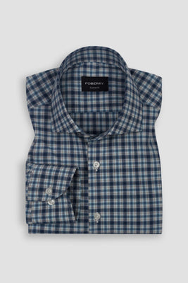 Persian Blue Tattersall Check Shirt