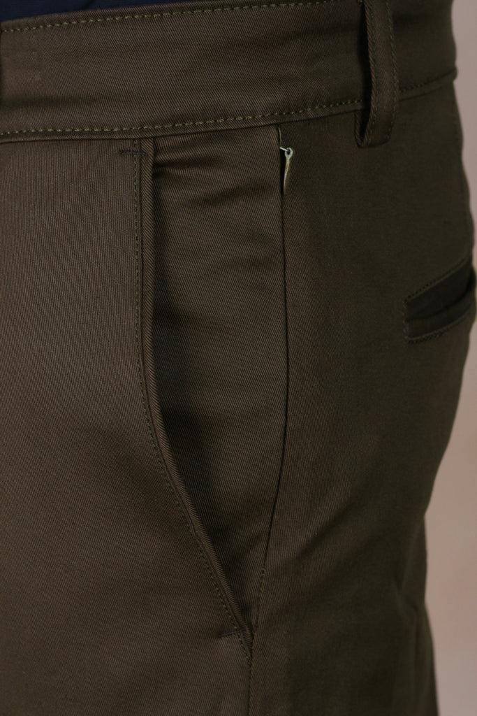 Mocha Brown Twill 4x4 stretch Chinos