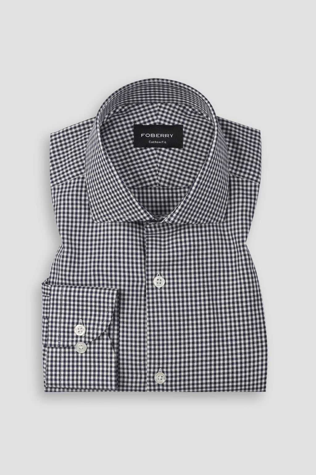 Midnight Blue Gingham Shirt