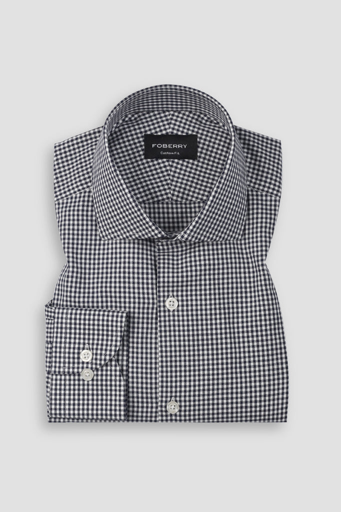Midnight Blue Gingham Shirt
