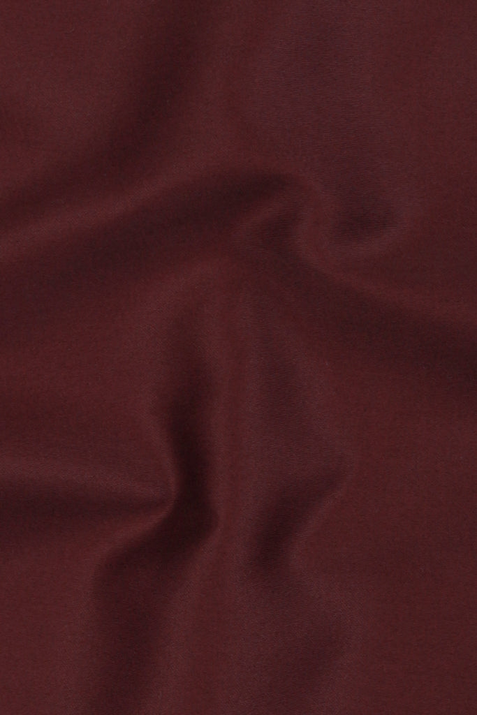 Soft Maroon Egyptian Poplin Shirt