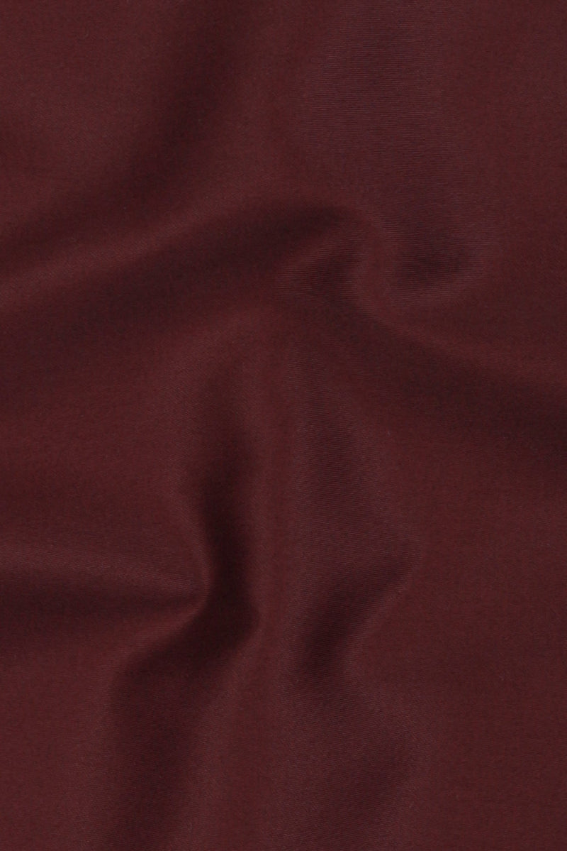 Soft Maroon Egyptian Poplin Shirt