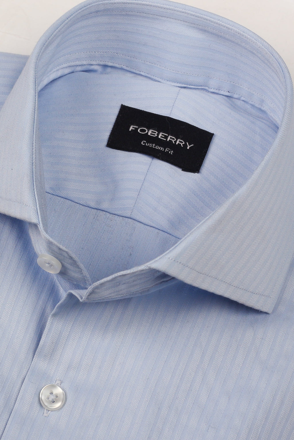 Soft Sky Blue Candy Stripes Shirt