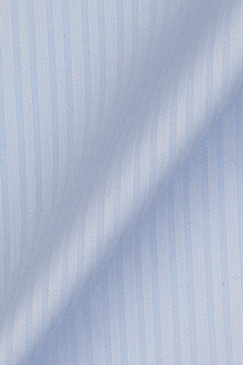 Soft Sky Blue Candy Stripes Shirt