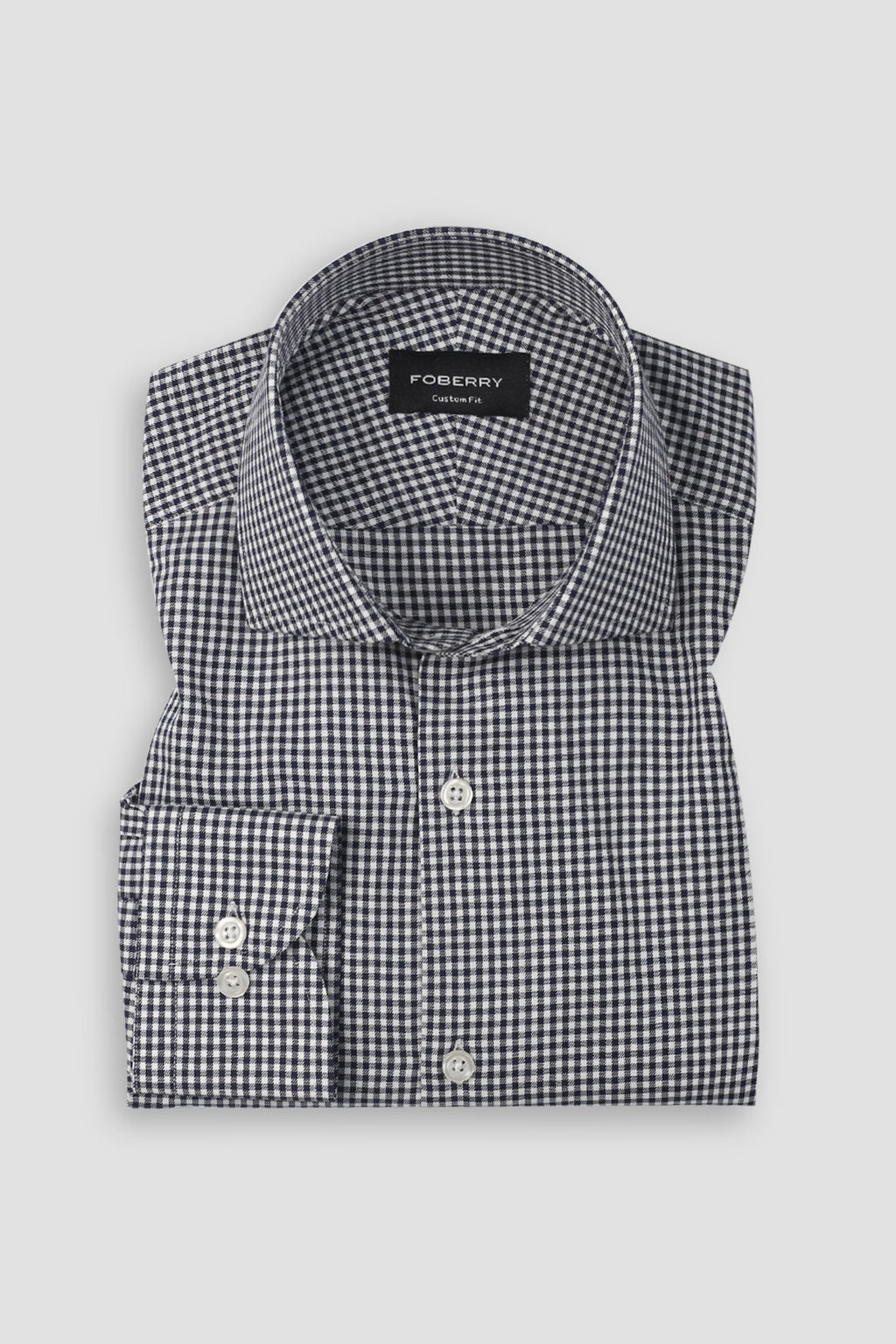 Midnight Blue Gingham Shirt