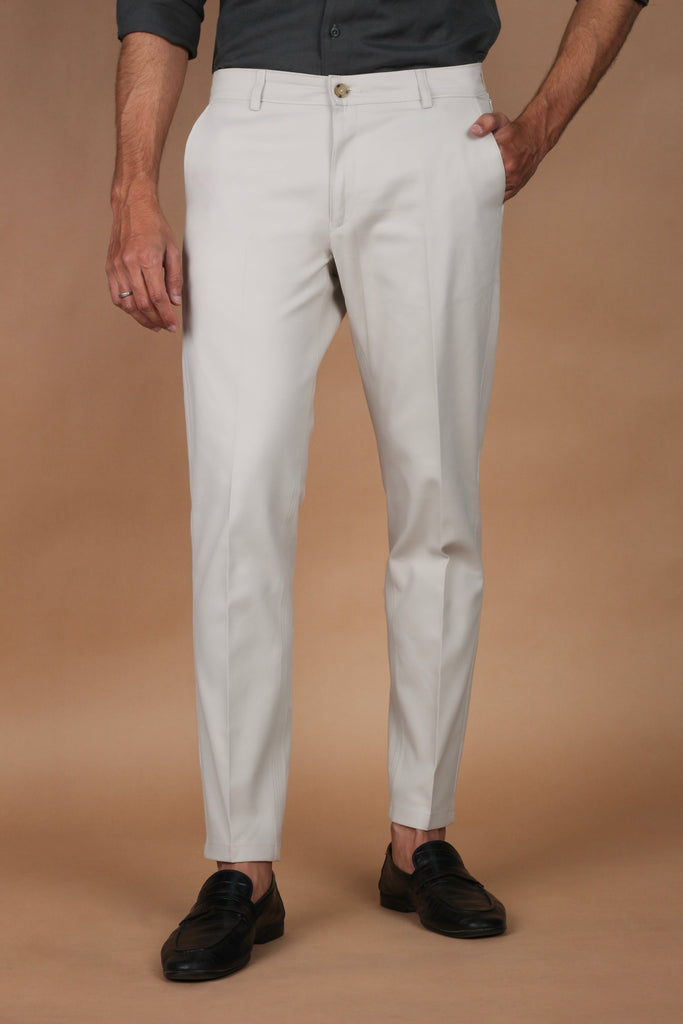 Slate Grey Twill Comfort Chinos