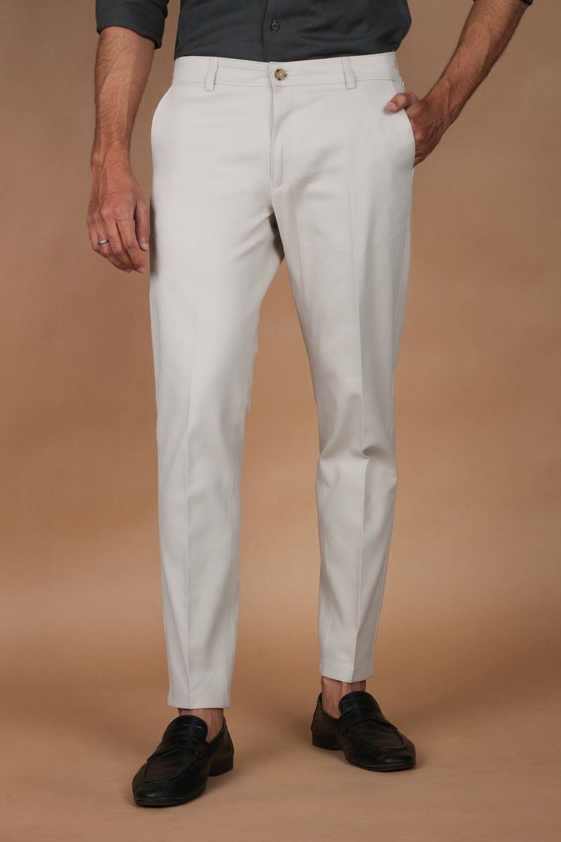 Slate Grey Twill Comfort Chinos