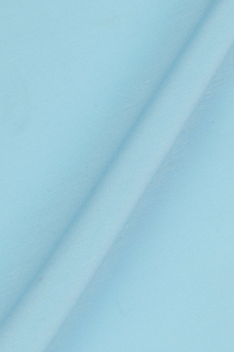 Soft Aqua Blue Twill Shirt