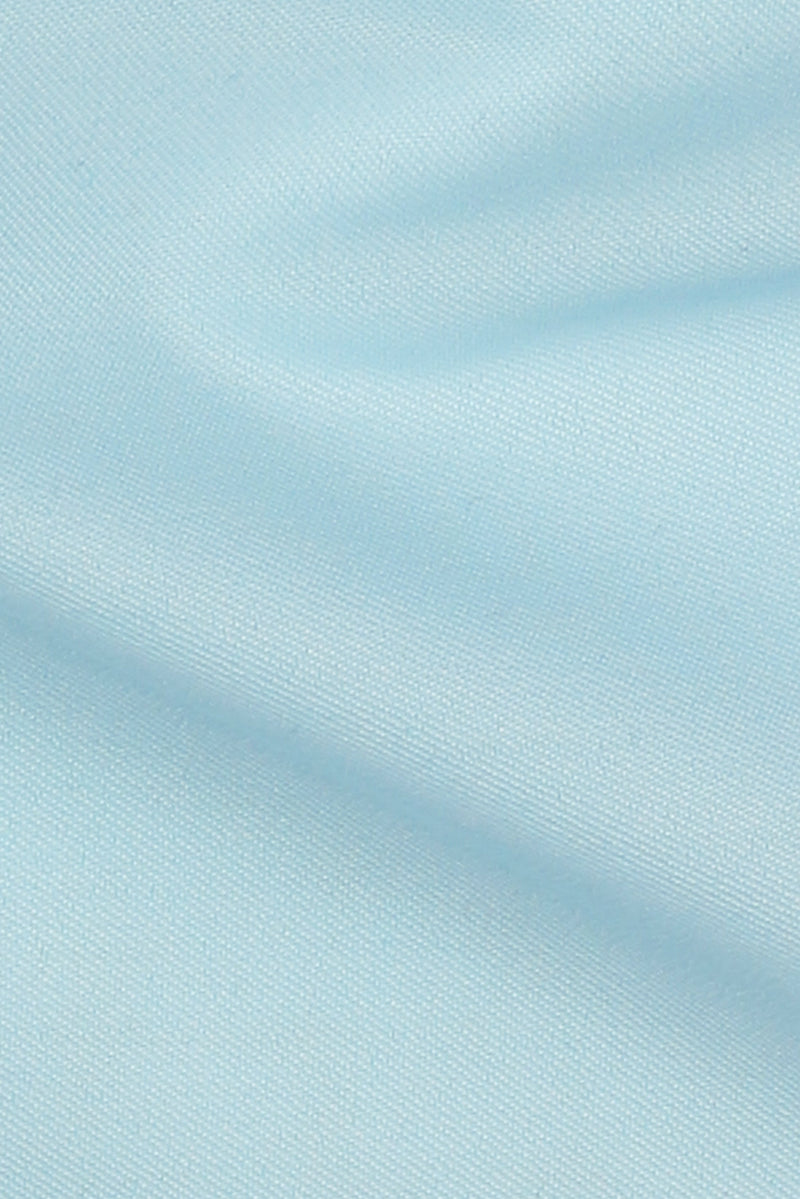 Soft Aqua Blue Twill Shirt