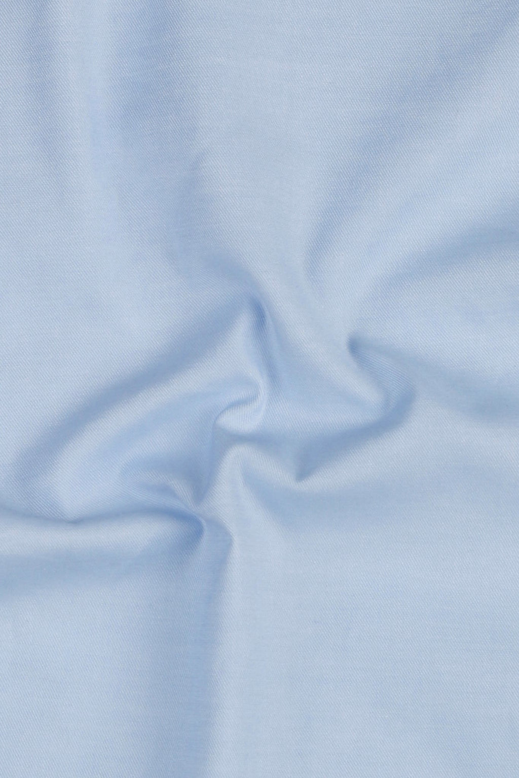 Sky Blue Twill Pin Collar Shirt