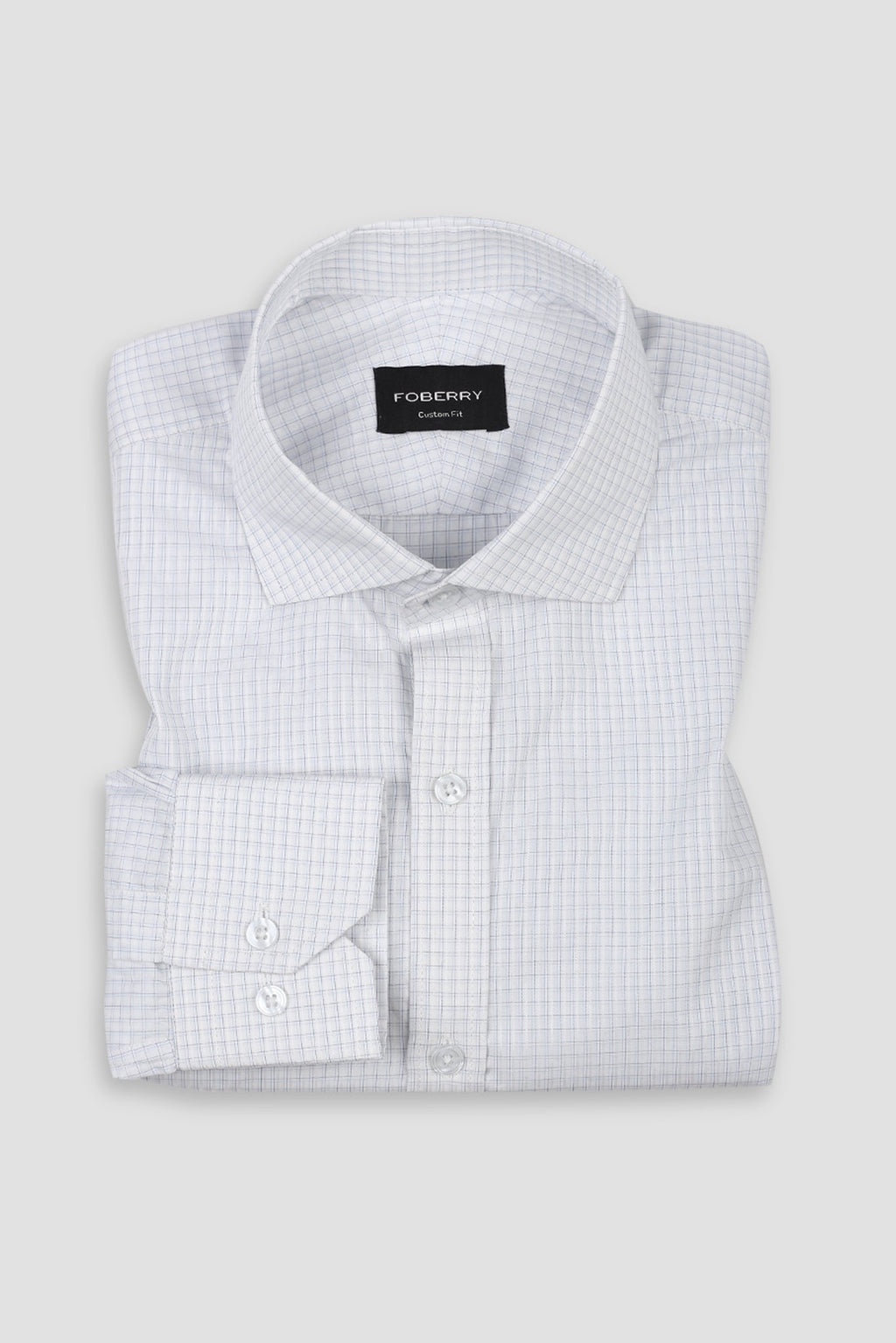 Blue Minibox Structured Shirt