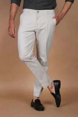 Slate Grey Twill Comfort Chinos