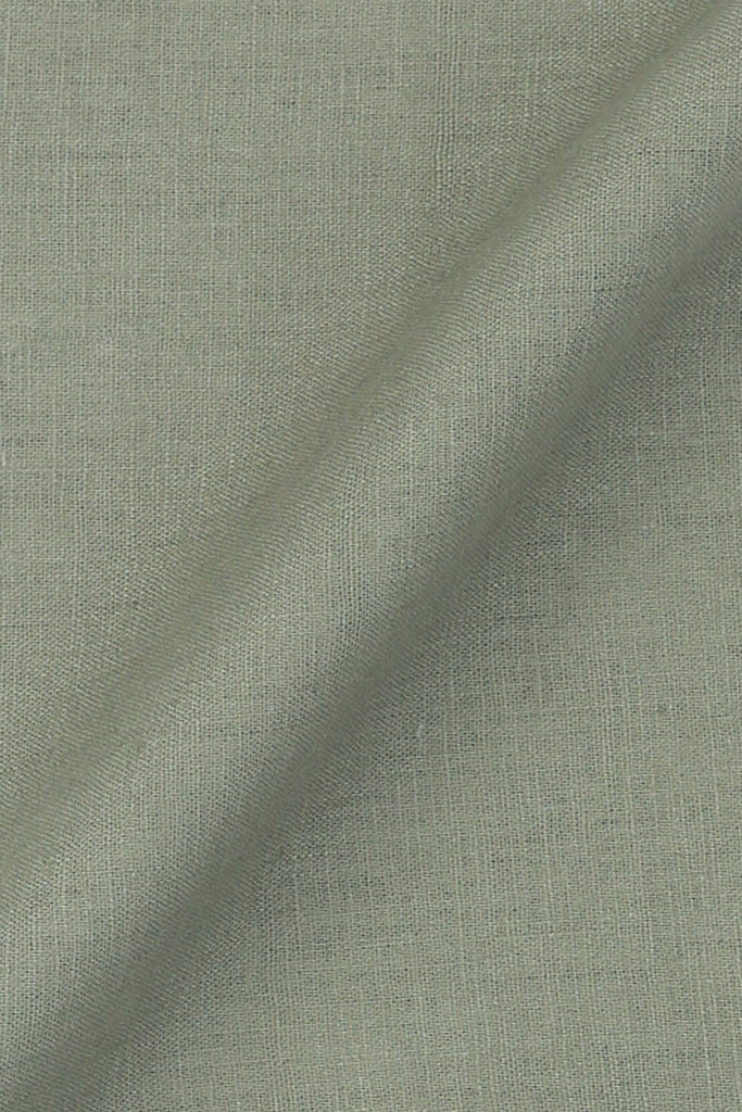 Light Seawood Green Irish Linen Shirt