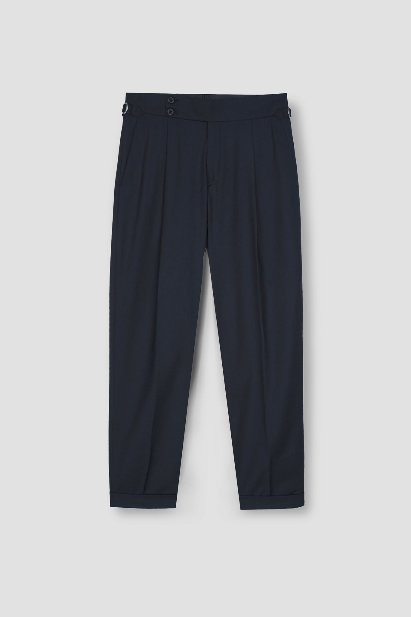 Blueish Grey Tropical Wool Blended Dress Pant