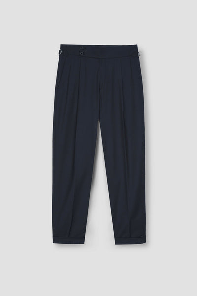 Blueish Grey Tropical Wool Blended Dress Pant