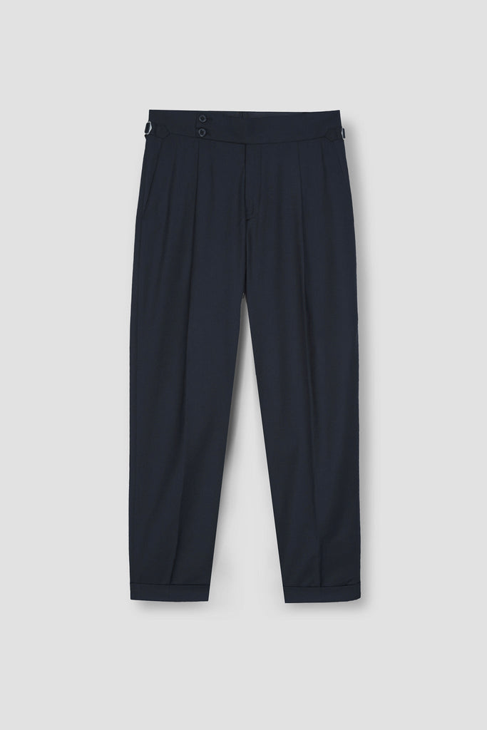 Blueish Grey Tropical Wool Blended Dress Pant