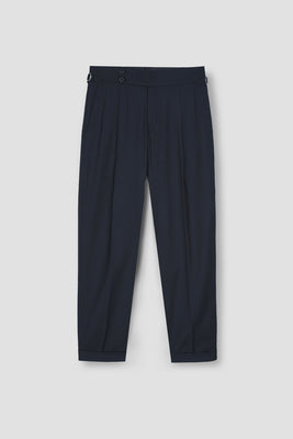 Blueish Grey Tropical Wool Blended Dress Pant