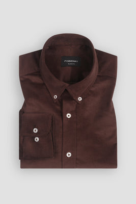 Soft Brown Corduroy Shirt