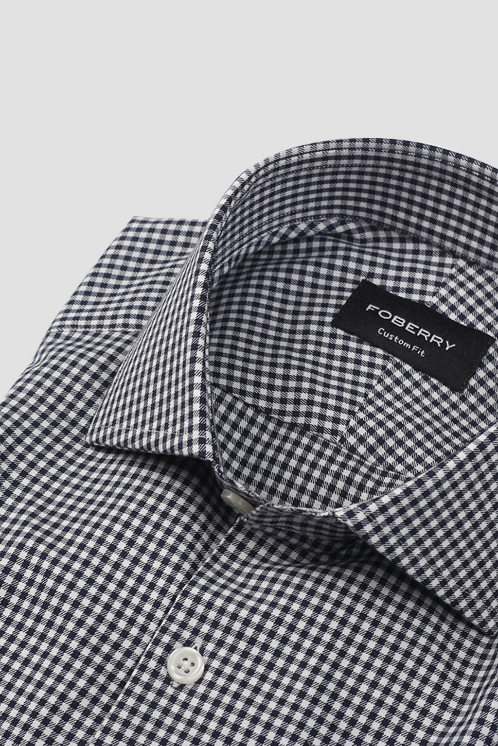 Midnight Blue Gingham Shirt