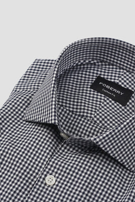 Midnight Blue Gingham Shirt