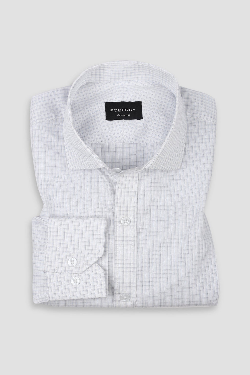 Blue Minibox Structured Shirt