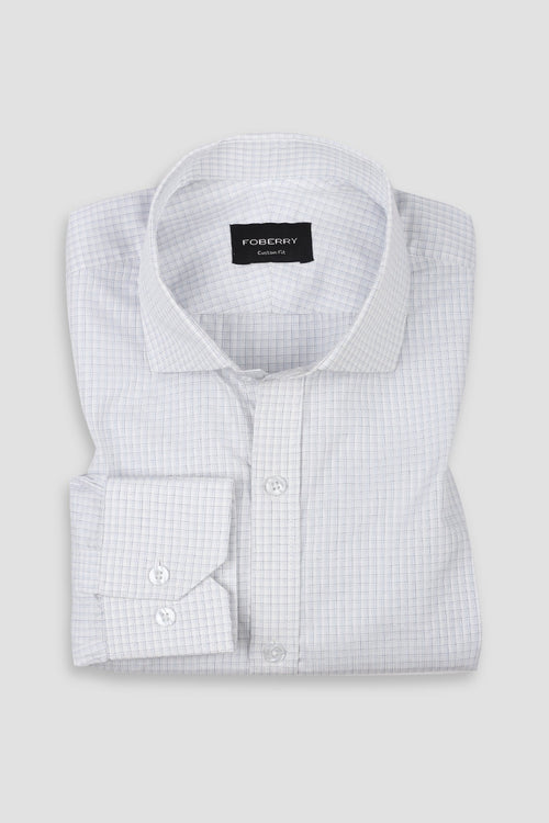 Blue Minibox Structured Shirt