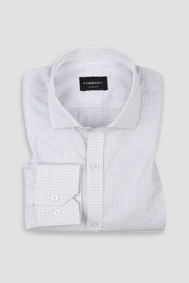 Blue Minibox Structured Shirt