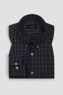 Black Tattersall Check Shirt