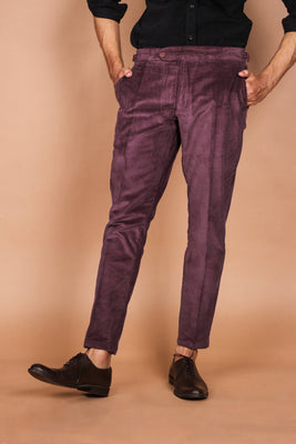 Muave Wide Wale Corduroy Trouser - Foberry USA